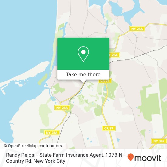 Mapa de Randy Pelosi - State Farm Insurance Agent, 1073 N Country Rd
