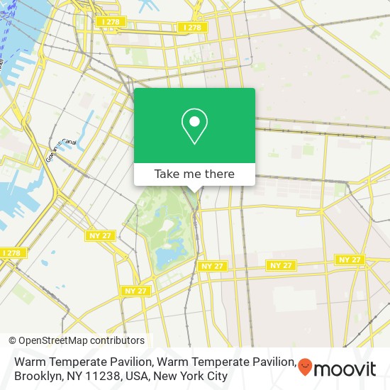 Mapa de Warm Temperate Pavilion, Warm Temperate Pavilion, Brooklyn, NY 11238, USA