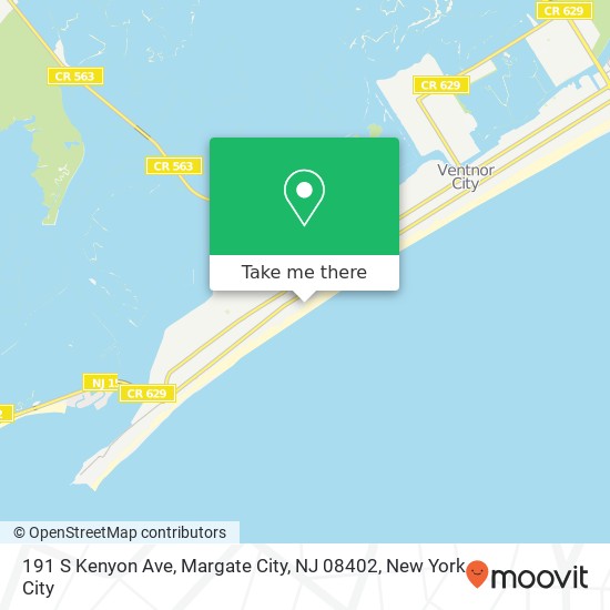 191 S Kenyon Ave, Margate City, NJ 08402 map