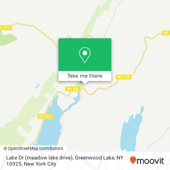 Lake Dr (meadow lake drive), Greenwood Lake, NY 10925 map