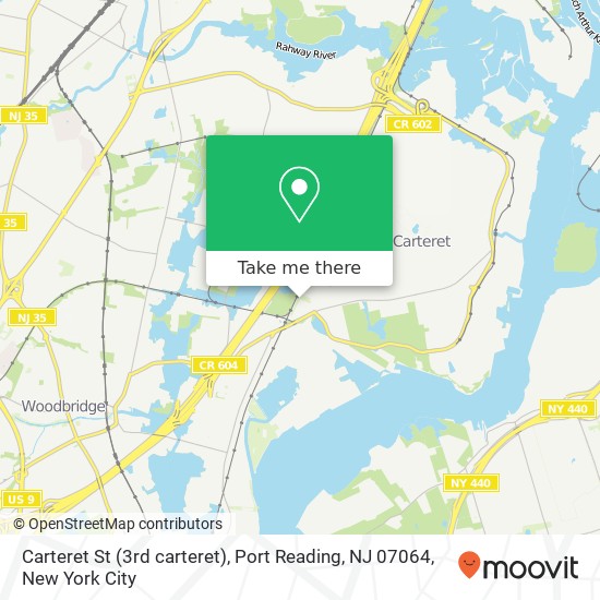 Mapa de Carteret St (3rd carteret), Port Reading, NJ 07064