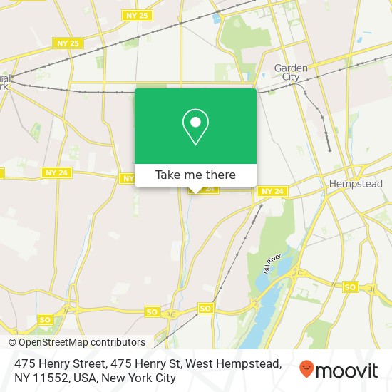 475 Henry Street, 475 Henry St, West Hempstead, NY 11552, USA map