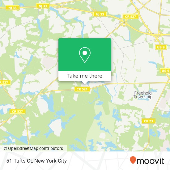 51 Tufts Ct, Freehold (GEORGIA), NJ 07728 map