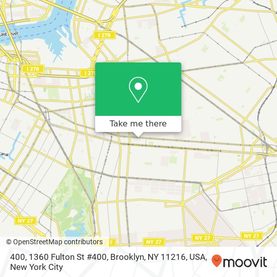 400, 1360 Fulton St #400, Brooklyn, NY 11216, USA map