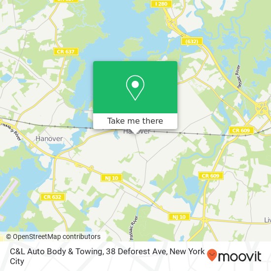 C&L Auto Body & Towing, 38 Deforest Ave map