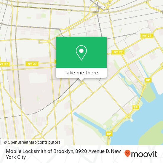 Mobile Locksmith of Brooklyn, 8920 Avenue D map