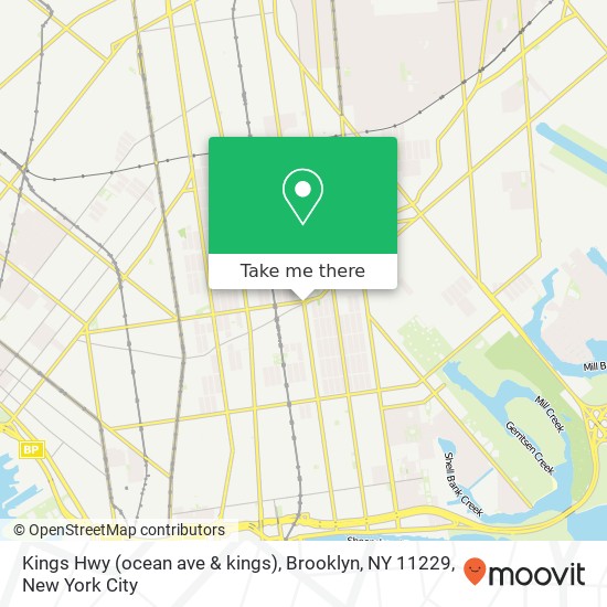 Kings Hwy (ocean ave & kings), Brooklyn, NY 11229 map