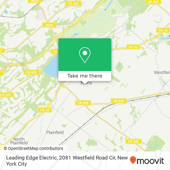 Mapa de Leading Edge Electric, 2081 Westfield Road Cir