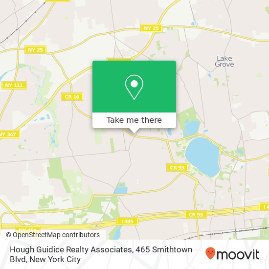 Hough Guidice Realty Associates, 465 Smithtown Blvd map