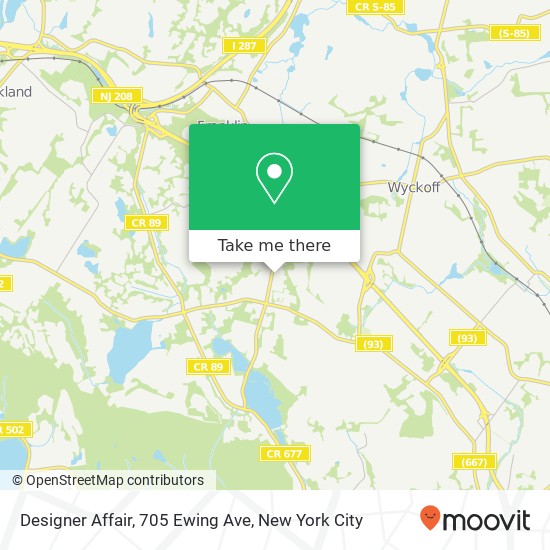 Designer Affair, 705 Ewing Ave map