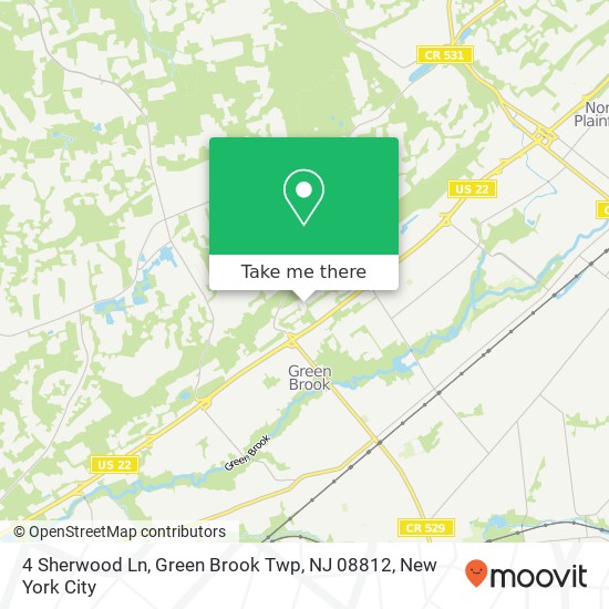 4 Sherwood Ln, Green Brook Twp, NJ 08812 map