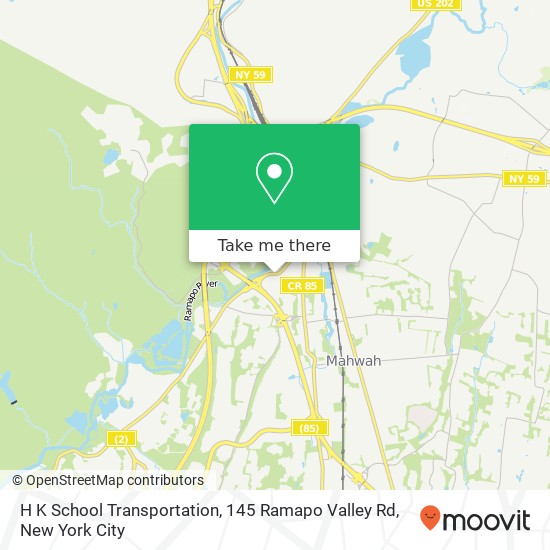 Mapa de H K School Transportation, 145 Ramapo Valley Rd