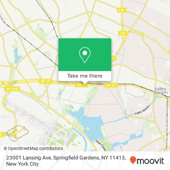 Mapa de 23001 Lansing Ave, Springfield Gardens, NY 11413