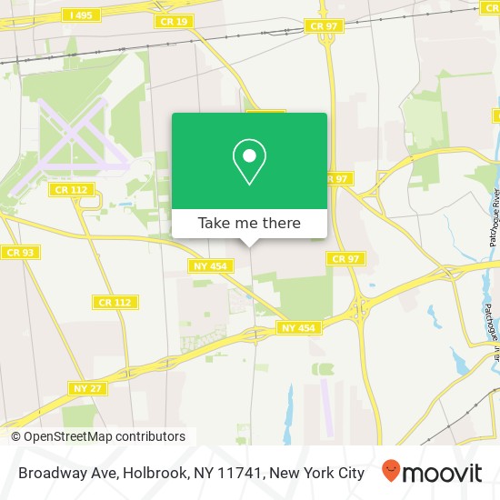 Broadway Ave, Holbrook, NY 11741 map