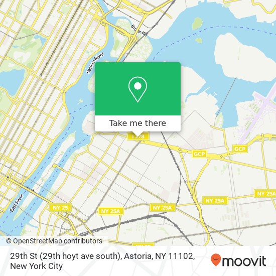 Mapa de 29th St (29th hoyt ave south), Astoria, NY 11102