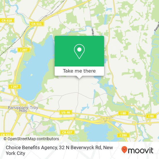 Mapa de Choice Benefits Agency, 32 N Beverwyck Rd