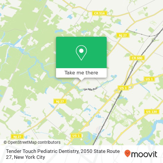 Mapa de Tender Touch Pediatric Dentistry, 2050 State Route 27