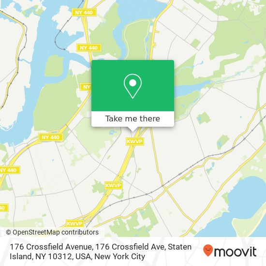 Mapa de 176 Crossfield Avenue, 176 Crossfield Ave, Staten Island, NY 10312, USA