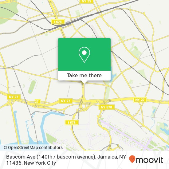 Mapa de Bascom Ave (140th / bascom avenue), Jamaica, NY 11436