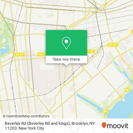 Beverley Rd (Beverley Rd and kings), Brooklyn, NY 11203 map