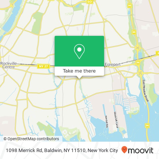1098 Merrick Rd, Baldwin, NY 11510 map