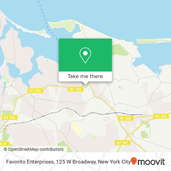 Mapa de Favorito Enterprises, 125 W Broadway