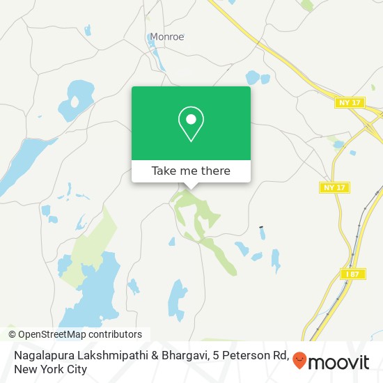 Nagalapura Lakshmipathi & Bhargavi, 5 Peterson Rd map