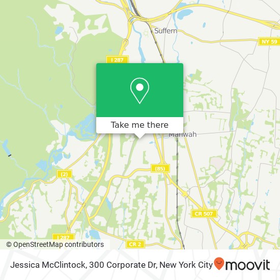 Mapa de Jessica McClintock, 300 Corporate Dr