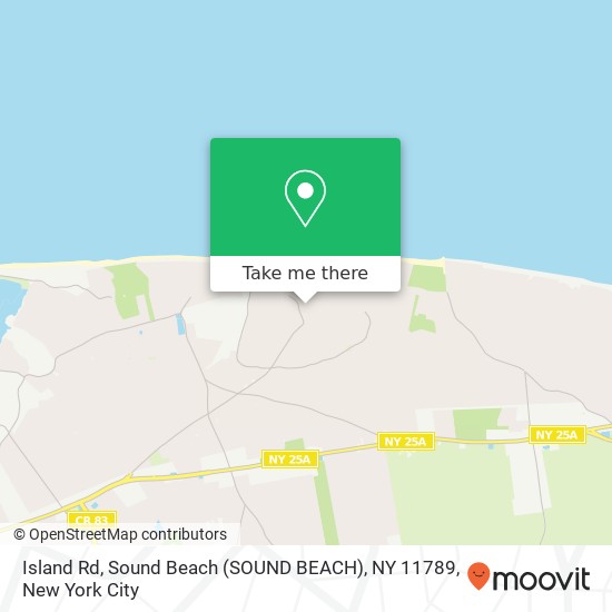 Mapa de Island Rd, Sound Beach (SOUND BEACH), NY 11789