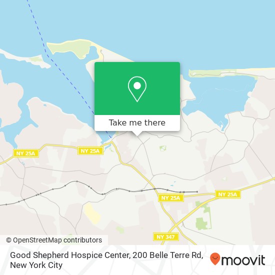 Mapa de Good Shepherd Hospice Center, 200 Belle Terre Rd