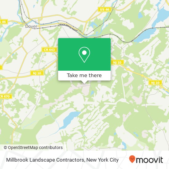 Millbrook Landscape Contractors map