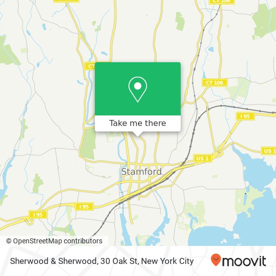 Mapa de Sherwood & Sherwood, 30 Oak St