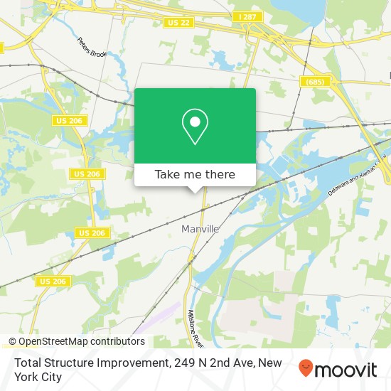 Total Structure Improvement, 249 N 2nd Ave map