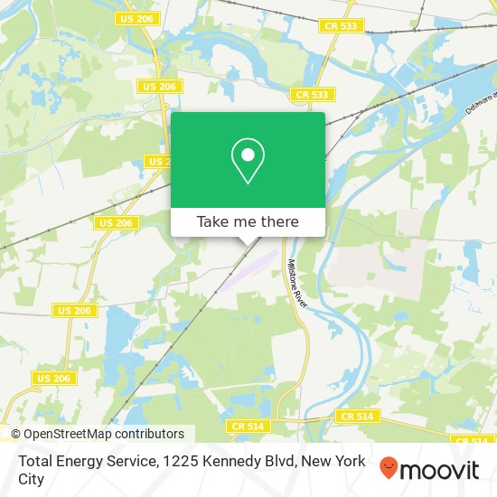 Total Energy Service, 1225 Kennedy Blvd map