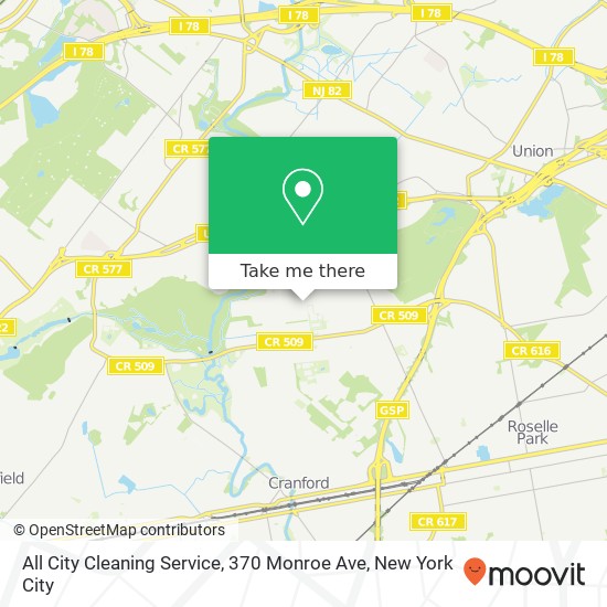 Mapa de All City Cleaning Service, 370 Monroe Ave