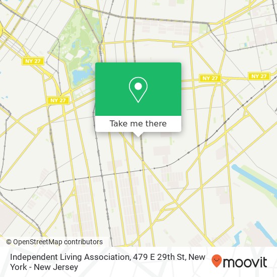 Mapa de Independent Living Association, 479 E 29th St