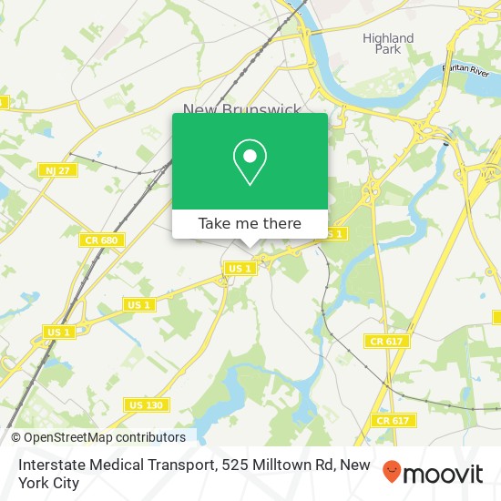 Interstate Medical Transport, 525 Milltown Rd map