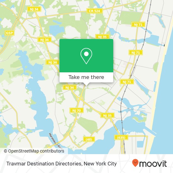 Travmar Destination Directories map