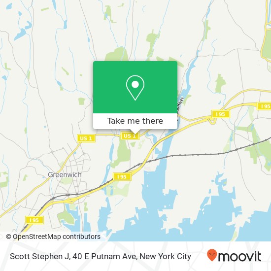 Mapa de Scott Stephen J, 40 E Putnam Ave