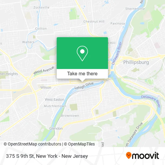 375 S 9th St map