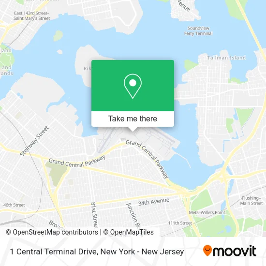 Mapa de 1 Central Terminal Drive