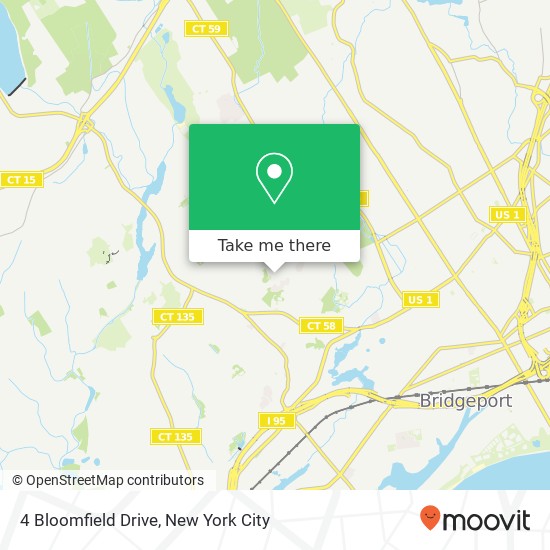 Mapa de 4 Bloomfield Drive
