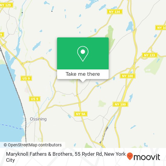 Mapa de Maryknoll Fathers & Brothers, 55 Ryder Rd