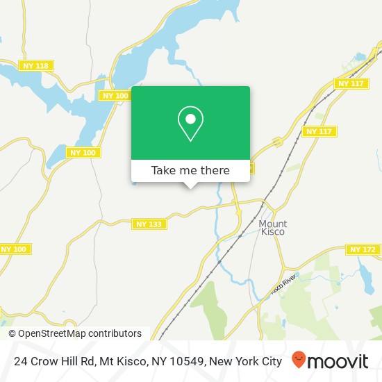 Mapa de 24 Crow Hill Rd, Mt Kisco, NY 10549
