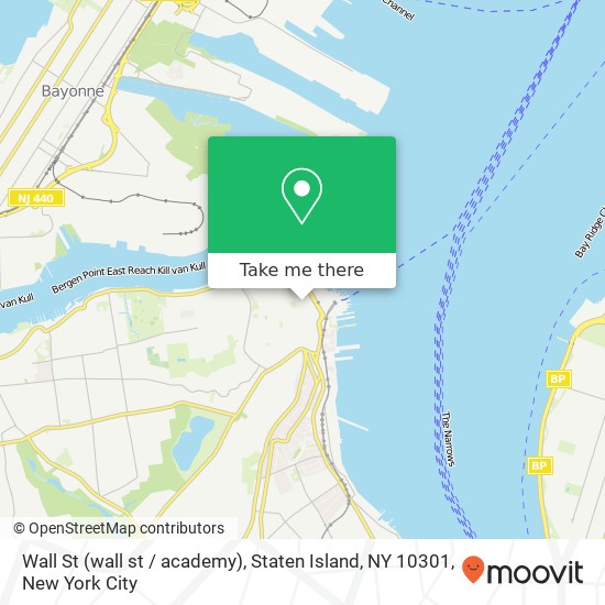 Wall St (wall st / academy), Staten Island, NY 10301 map