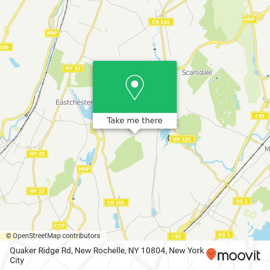 Mapa de Quaker Ridge Rd, New Rochelle, NY 10804
