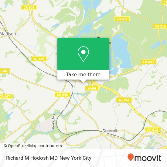 Mapa de Richard M Hodosh MD, 10 Parrott Mill Rd