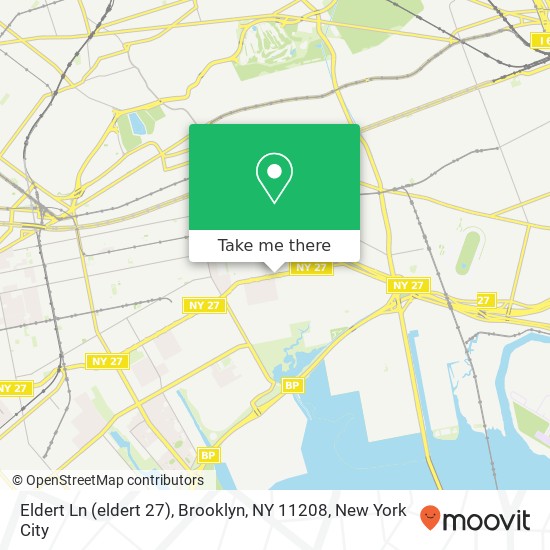 Mapa de Eldert Ln (eldert 27), Brooklyn, NY 11208