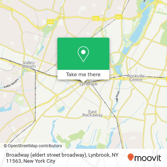 Mapa de Broadway (eldert street broadway), Lynbrook, NY 11563