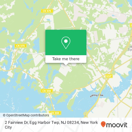 2 Fairview Dr, Egg Harbor Twp, NJ 08234 map